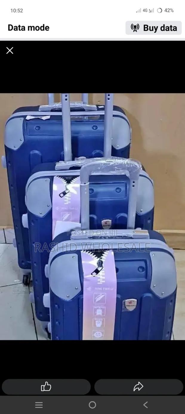 Fibre Unbreakable 3in1 3pcs Travelling Suitcases