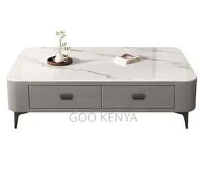 Home Table; Designer MDF Coffee Table With Tempered Glass Surface