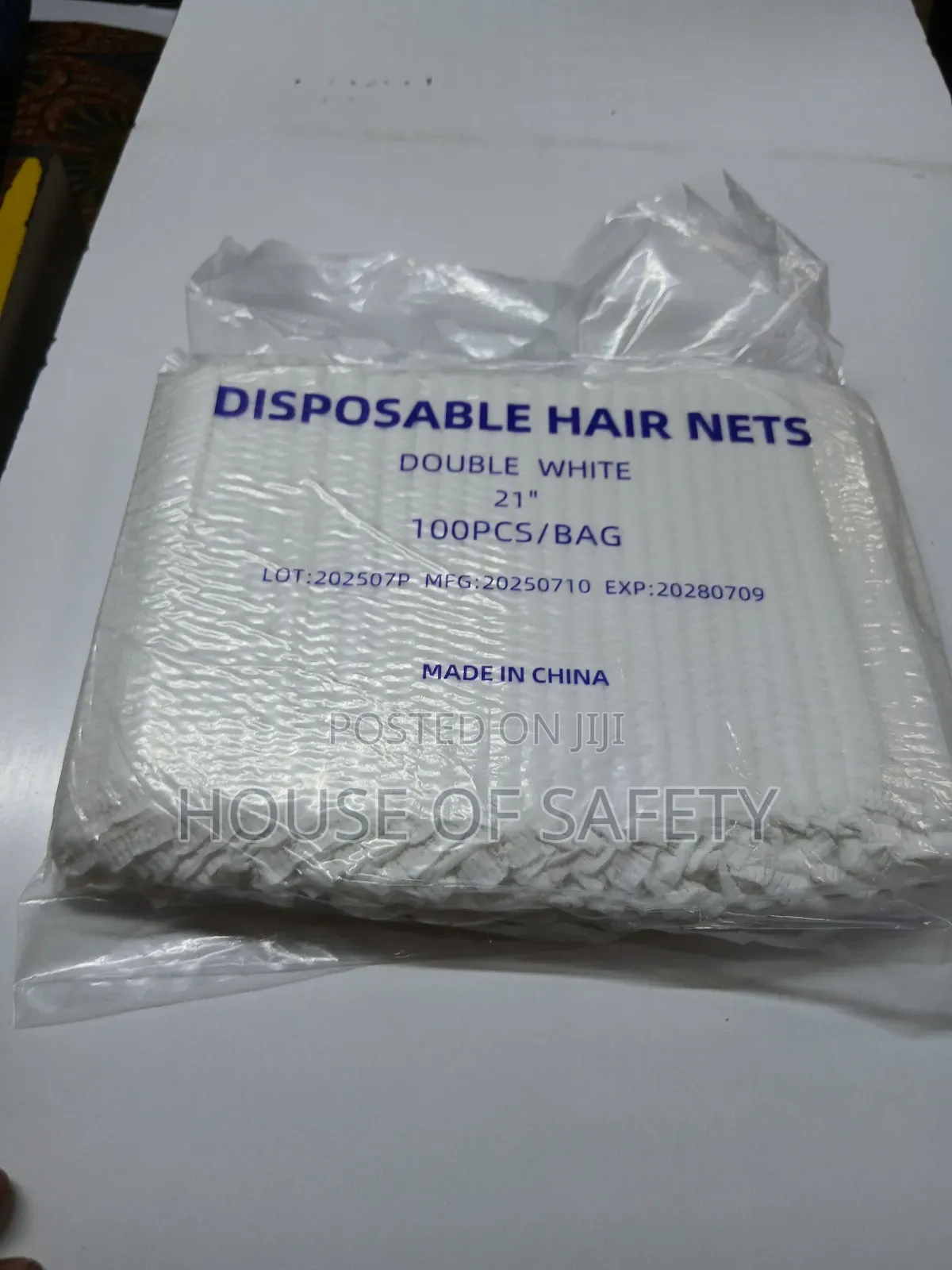 White Disposable Hair Caps