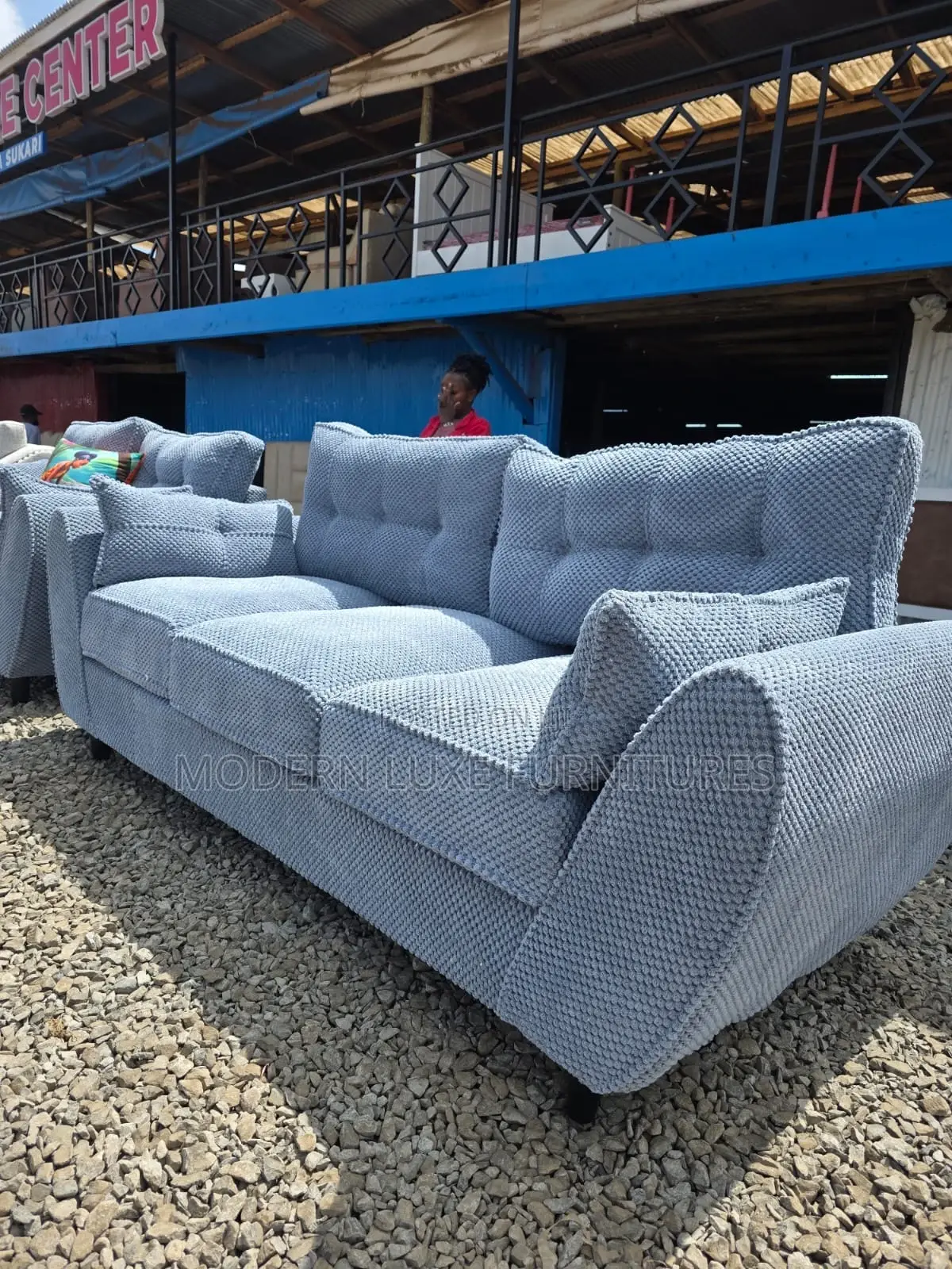 Bubble Fabric 3 Seater Sofa/ 3 Seater Sofa