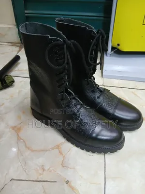 Black Industrial Watchman Boots