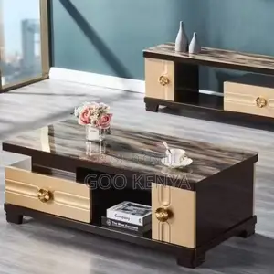Home Tv Table Set; Modern Wooden Coffee Table With Tv Cabinet For Home