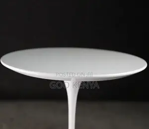 Home Table; High-End Marble Round Dining Table With Minimalist Base