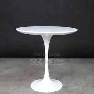 Home Table; High-End Marble Round Dining Table With Minimalist Base