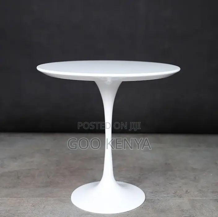 Home Table; High-End Marble Round Dining Table With Minimalist Base