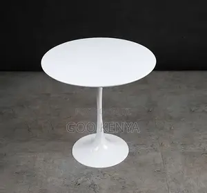 Home Table; High-End Marble Round Dining Table With Minimalist Base