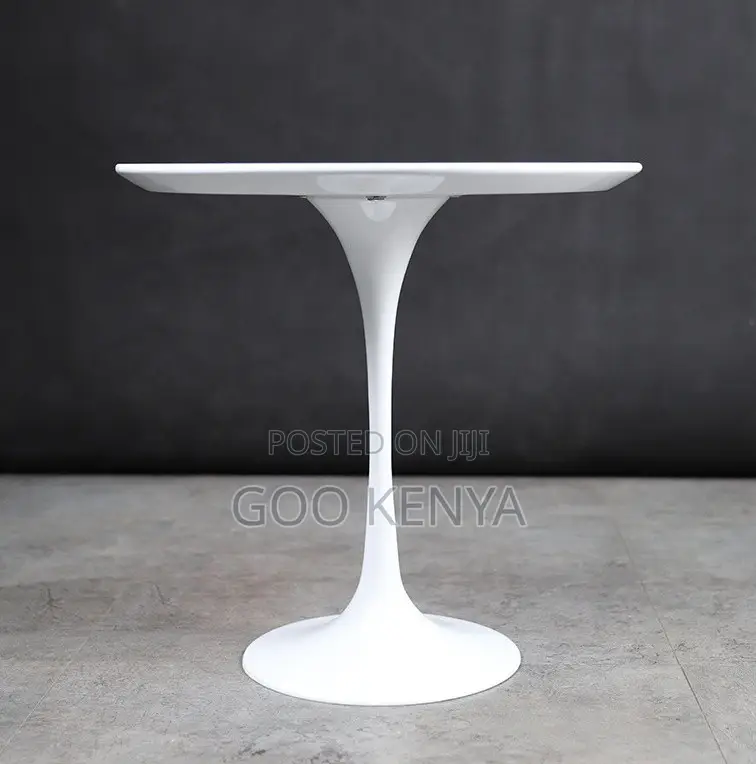 Home Table; High-End Marble Round Dining Table With Minimalist Base