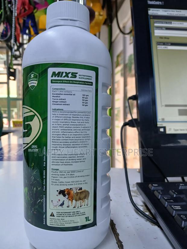 Mix 5 Agrikima Poultry Nutritional Supplement 1l - thumbnail 5