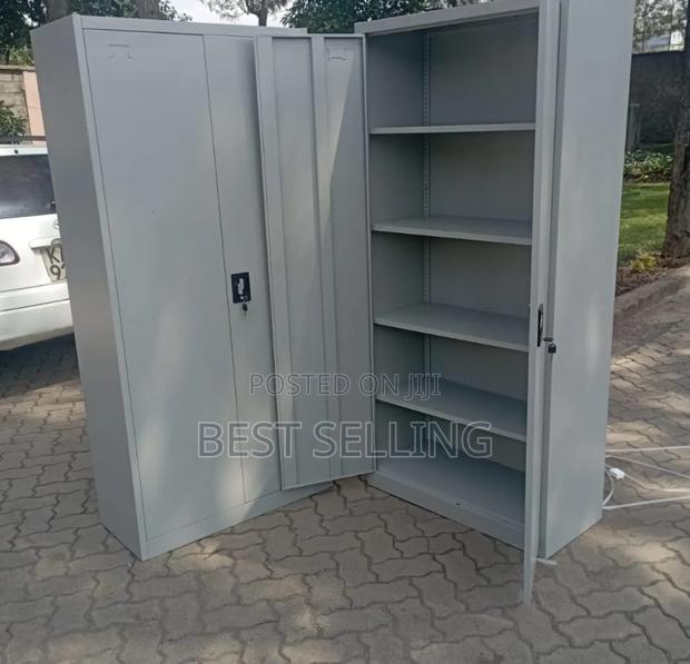 Grey 2door Bookshelf/ File Cabinet
