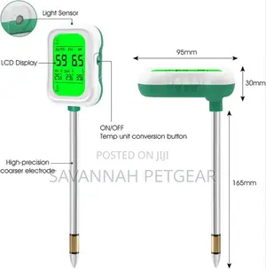 7-in-1 Digital Ph Meter for Soil Testing | Accurate Soil Moisture, Ph