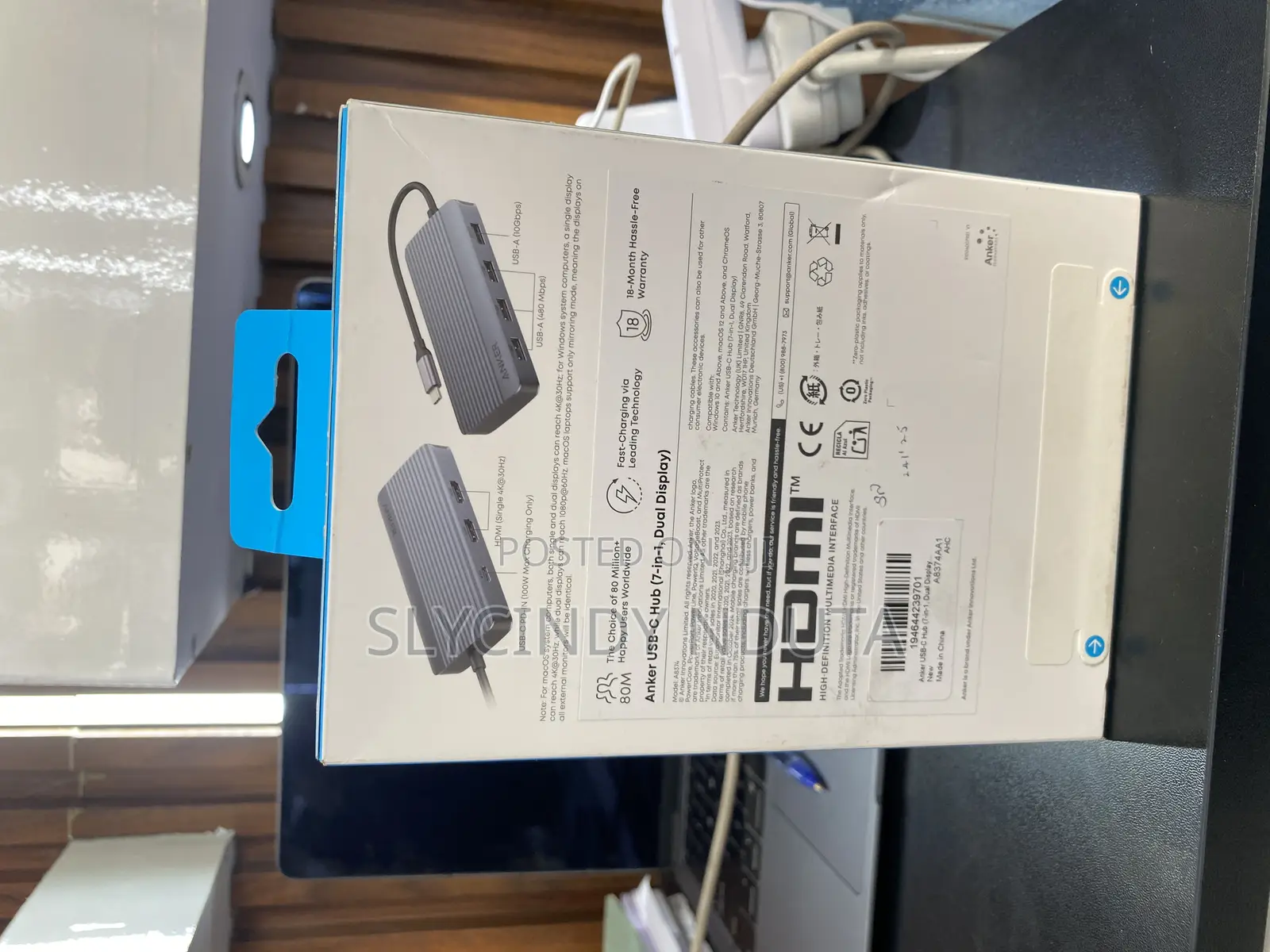 Anker Usb-C Hub 7-in-1 With Dual Display