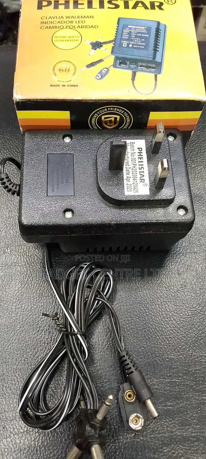 Phelistar 1000ma Deluxe Universal Ac/Dc Adapter Original