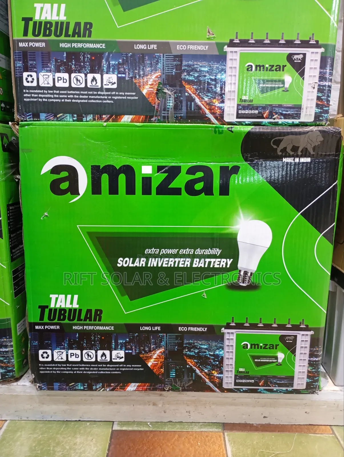 2kva Off-Grid Solar System - (2)550w Solar Panels - 220ah Wet Battery