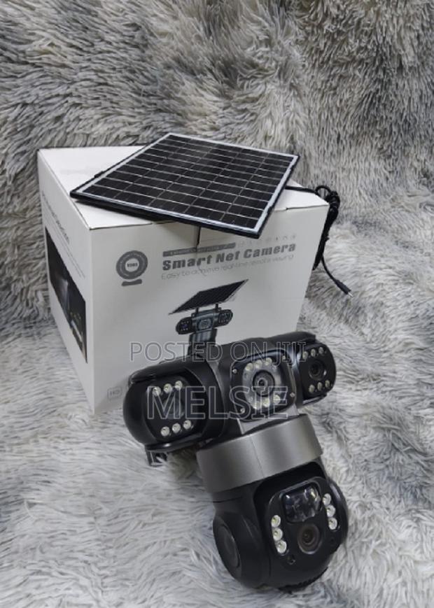 Smart Solar Light 4g 4mp Triple Lens (Three) Solar Powered PTZ Camera - main view