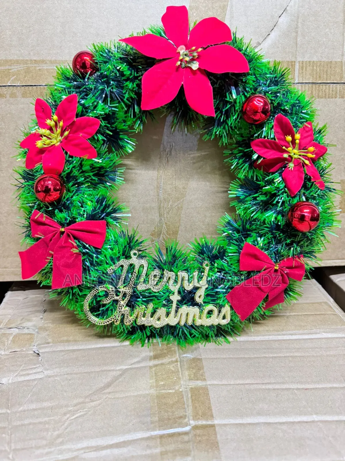 30cm Christmas Front Door /Windor Pine