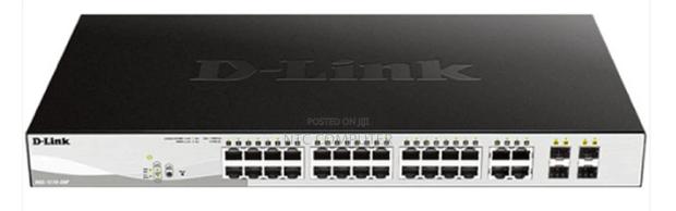 D-Link DGS-F1210-26ps-E 24 Port Managed Gigabit Switch , 2 SFP Ports.