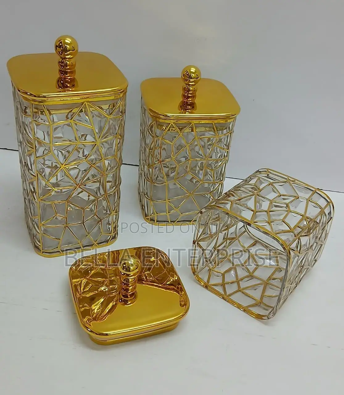 3 in 1 Transparent Storage Jars