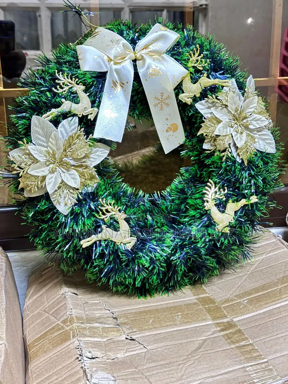 30cm Christmas Front Door /Windor Pine