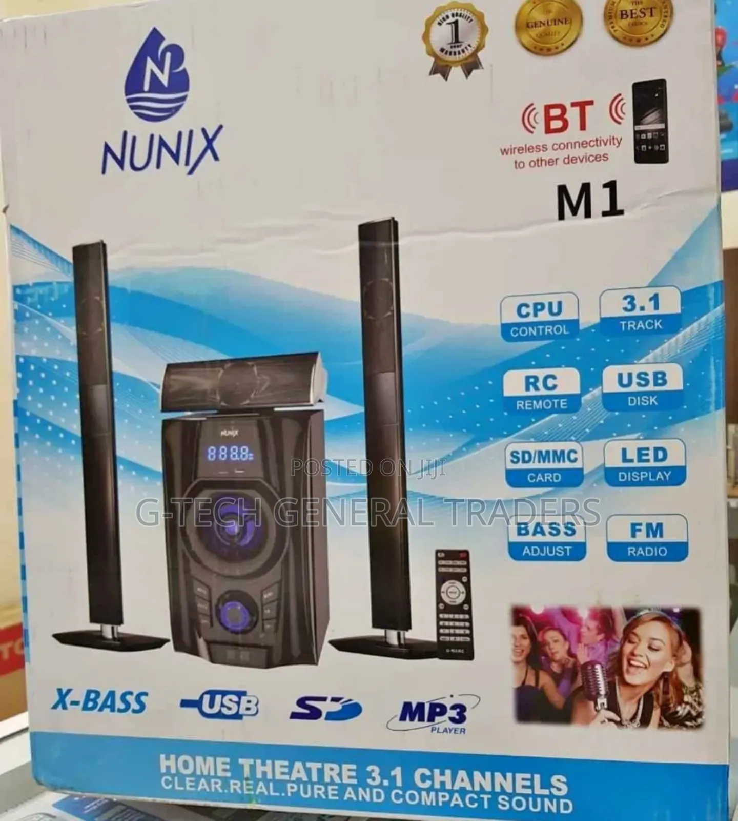 Nunix 3.1ch Multimedia Speaker System Nu-m1