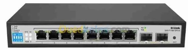 D-Link DGS-F1100-10ps-E 8-Port Poe Gigabit Switch With 2sfp Ports
