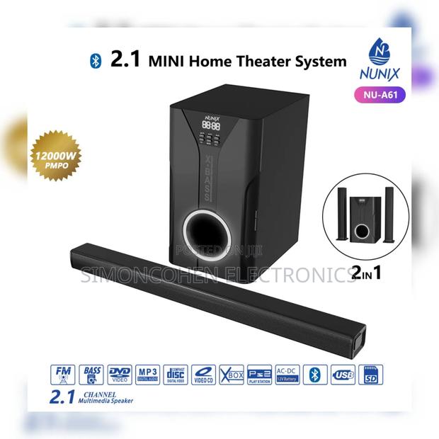 Nunix 2.1ch Soundbar Mini Home Theater System - main view