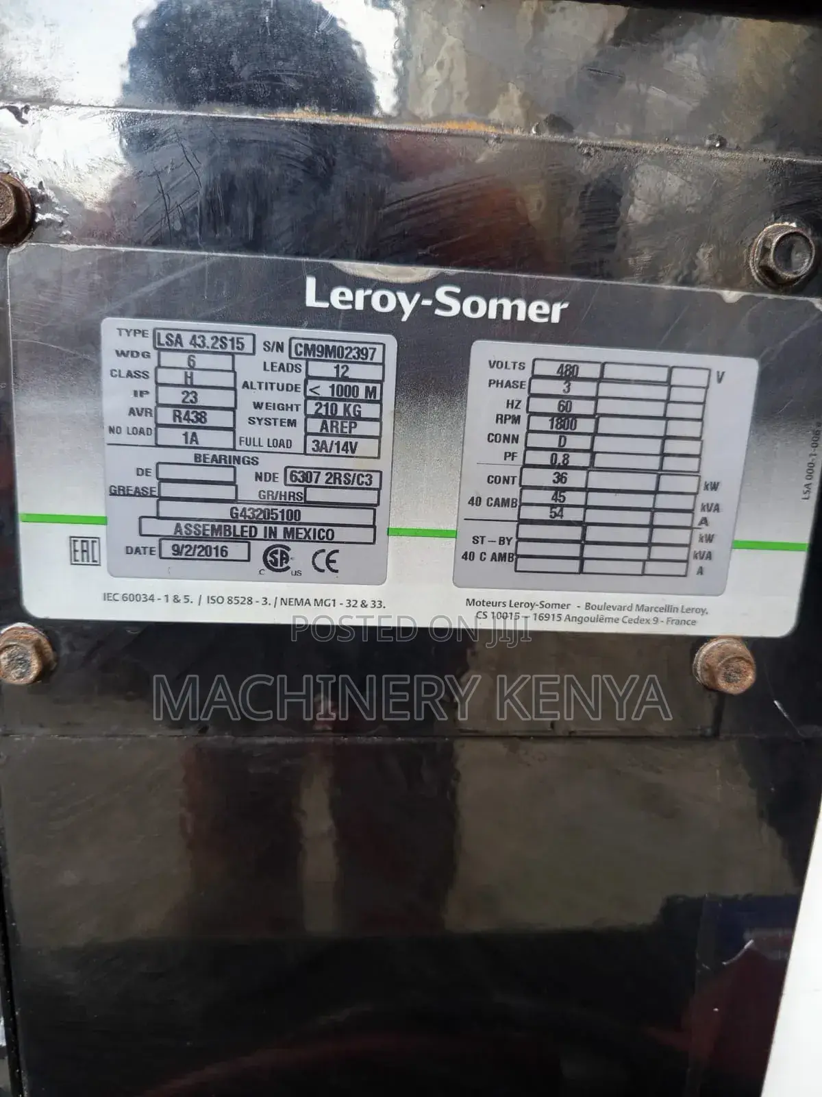 40kva Ex Uk Kuboka Power Generator For Sale And Hire