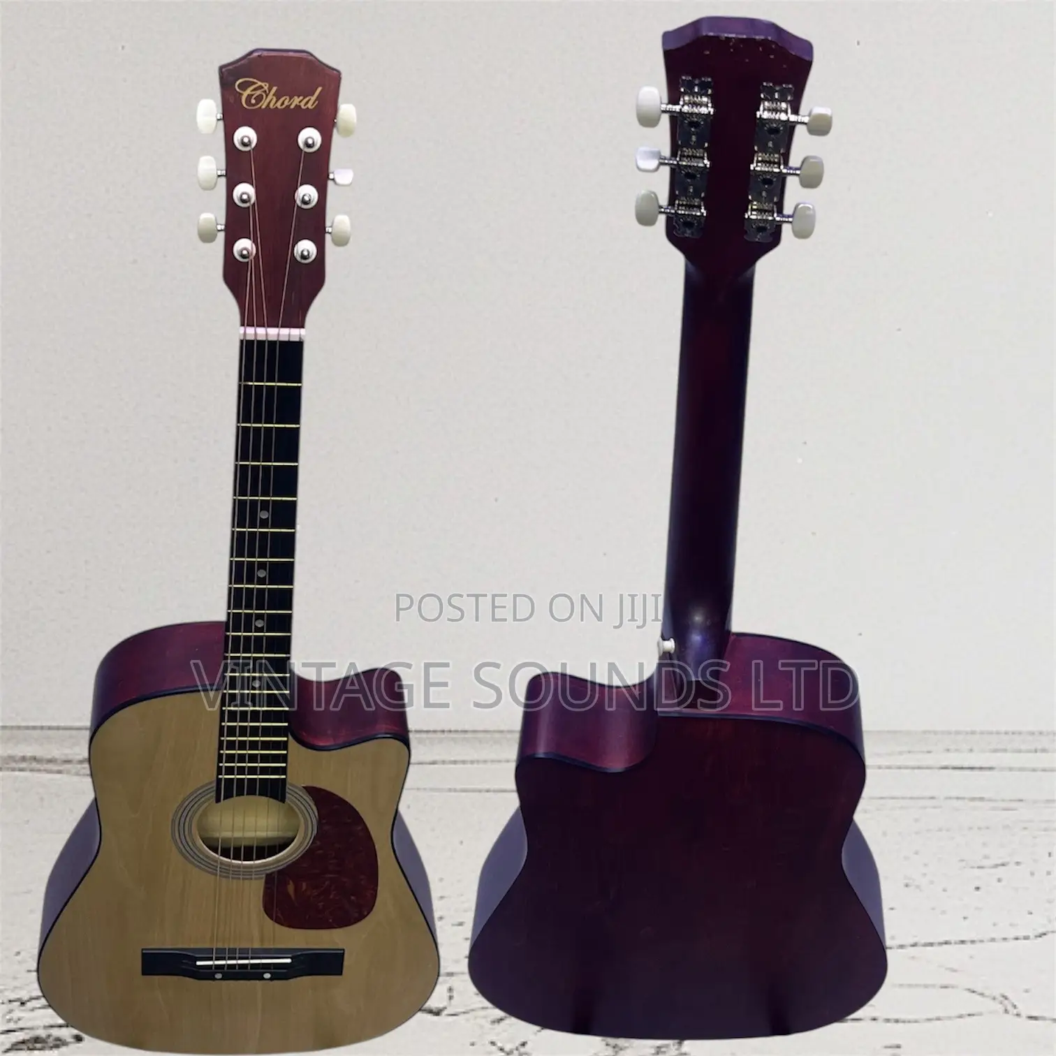 Chord 38inches 6 Strings Acoustic Guitar-Natural
