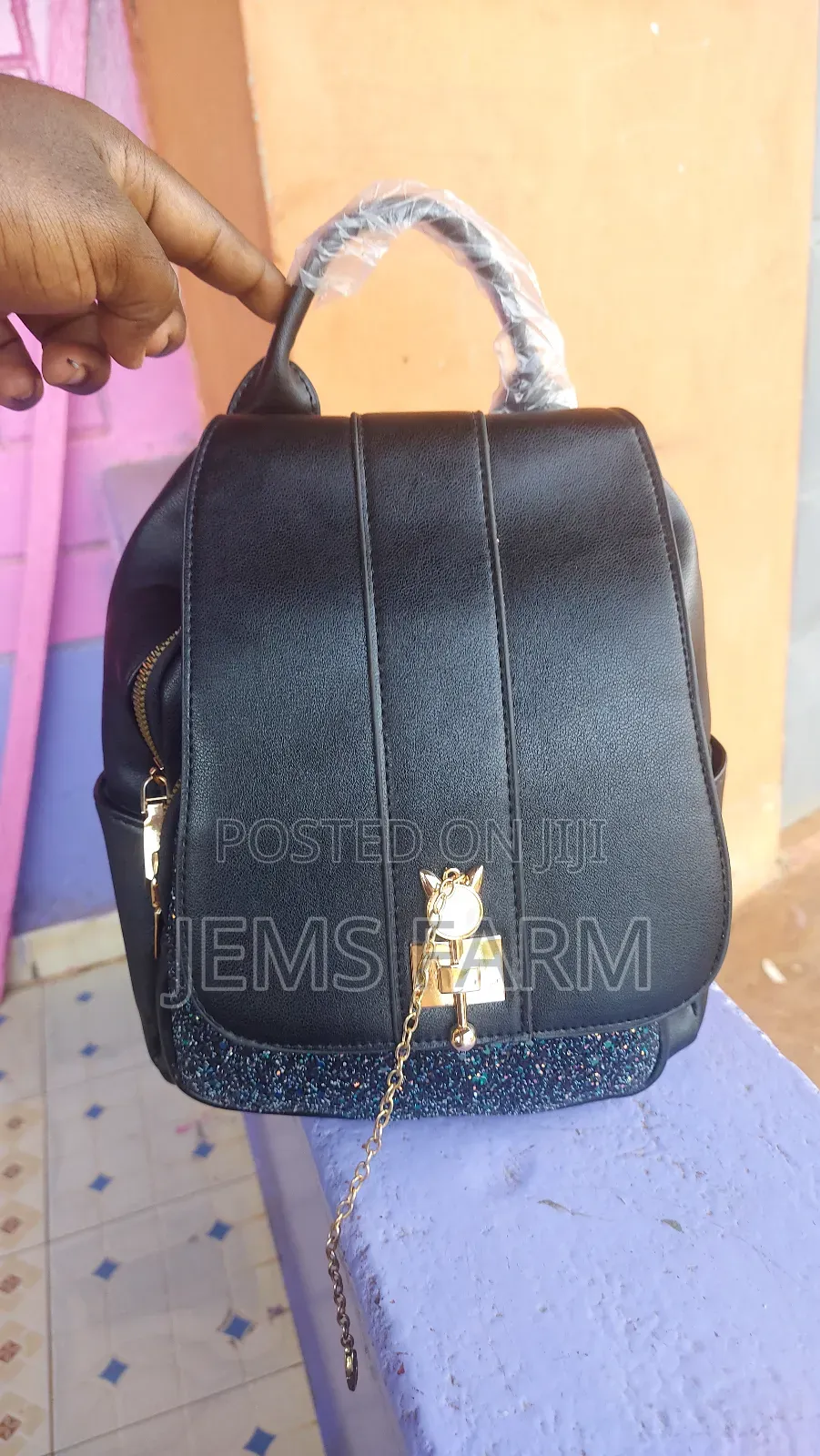 Ladies Mini Leather Backpack