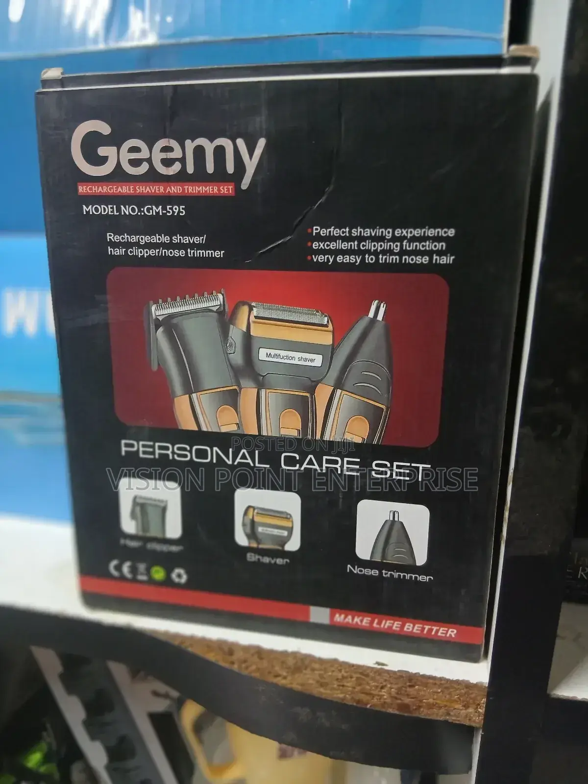 Cordless Rechargeable Geemy Shaver