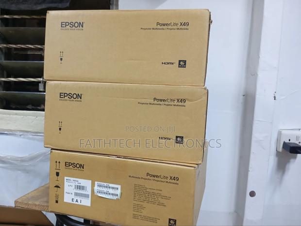 Brand New Epson Eb‐X49 Projector – Bright Clear