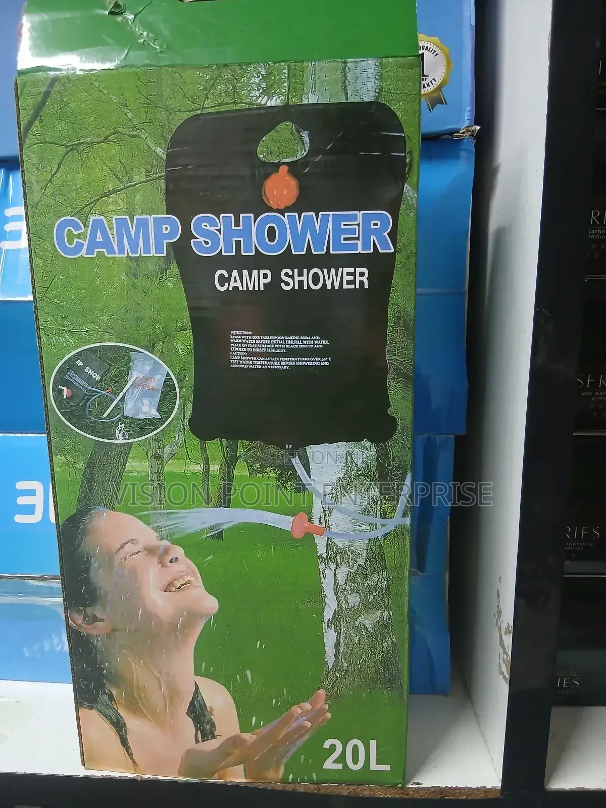 Solar Heated Camping Shower