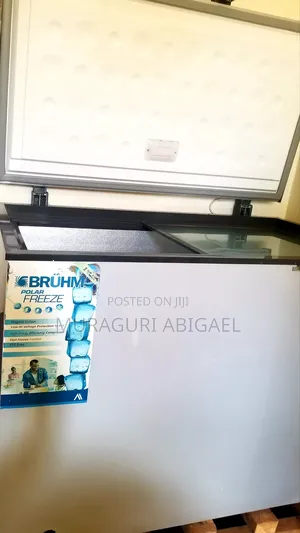 Bruhm 390l Glass Sliding Top Freezer