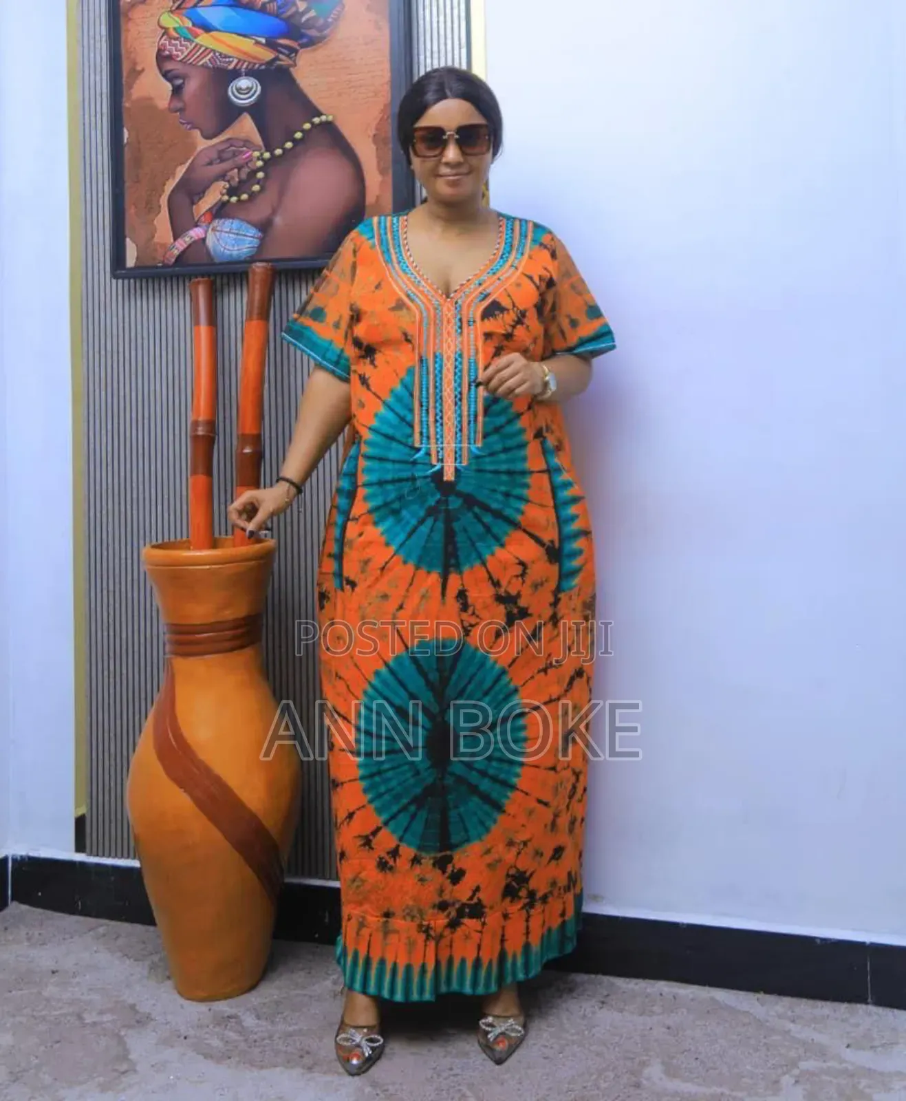 Aftikanas Dress Free Wear 
 Cotton