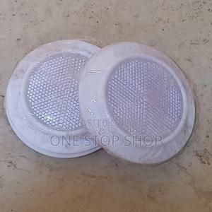 2pcs White Round Truck Reflectors - thumbnail 2