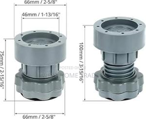 Adjustable Height Antivibration Wavy Shock Pads - thumbnail 2