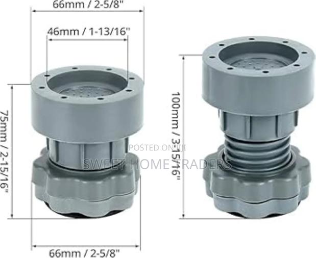 Adjustable Height Antivibration Wavy Shock Pads - main view