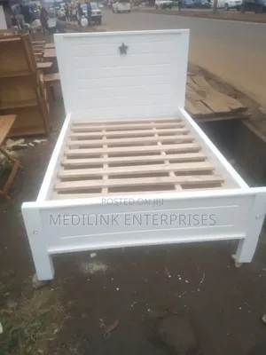 Wooden Whitish 3*6;Kids Bed