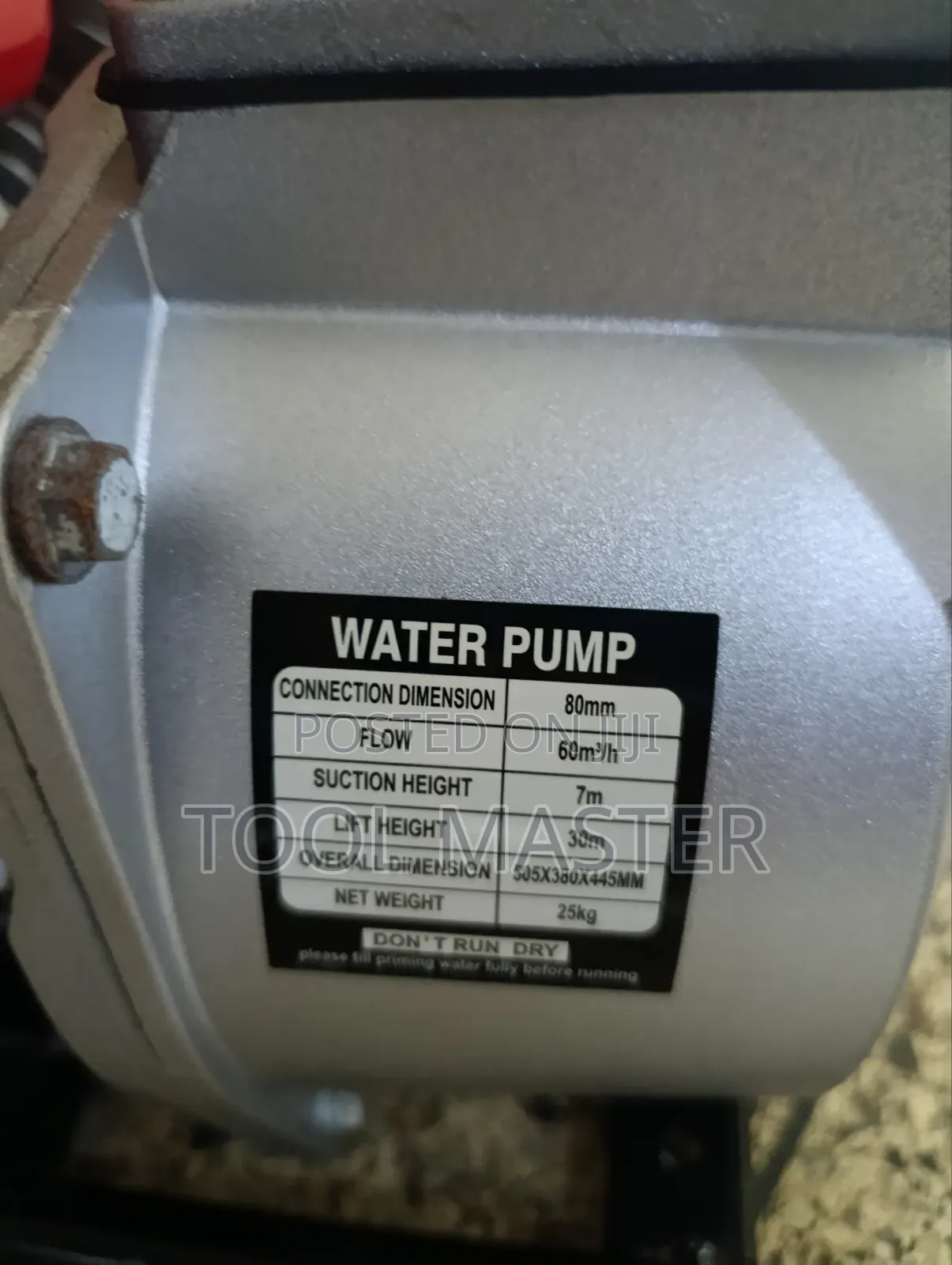 K Max Generator Water Pump/3" Generator Water Pump