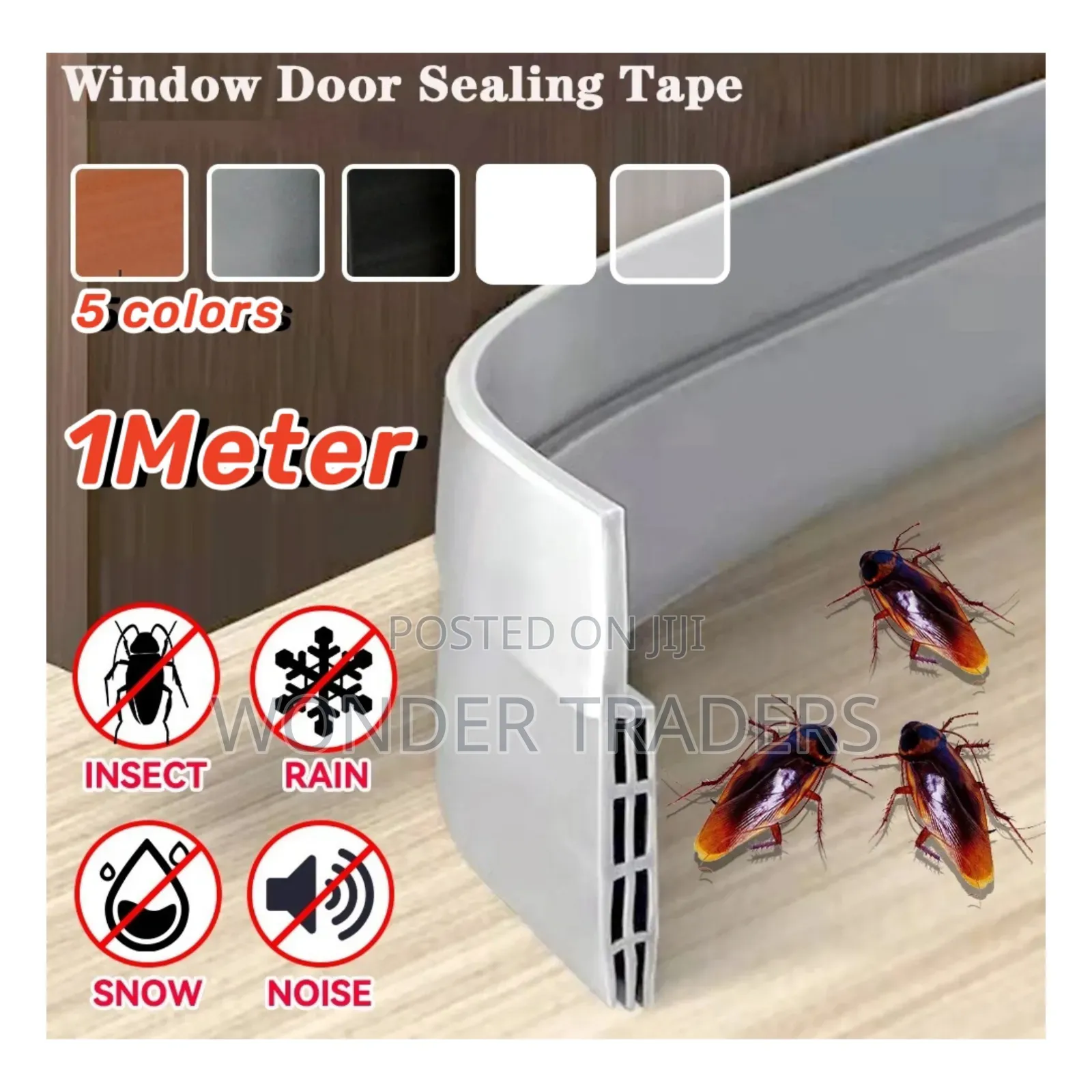 *Waterproof Adhesive Silicone Rubber Under Door Sealing Strip