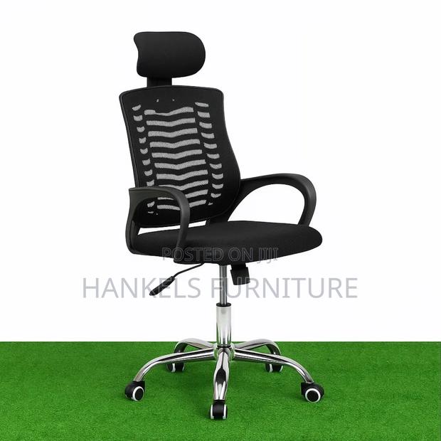 Sturdy Office Chair With Head/Neck Support - main view