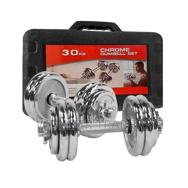 30kg Dumbell Set With Casing - main view