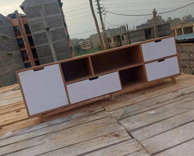 Modern Wooden Tv Stand - main view