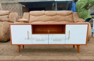 White Wood Tv Stand - thumbnail 2