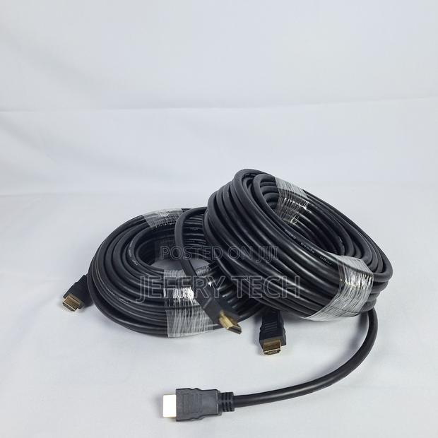 Name Rubber Coated Black Hdmi Cable 10m - main view