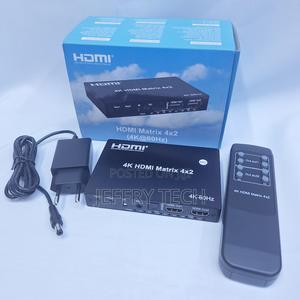 4by 2hdmi Matrix 4 Input 2 Output With Remote and Charger - thumbnail 2