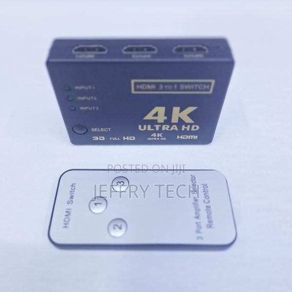 Remote Controlled 3 to 1 Hdmi Switch With Remote 3 Input 1 Output - main view