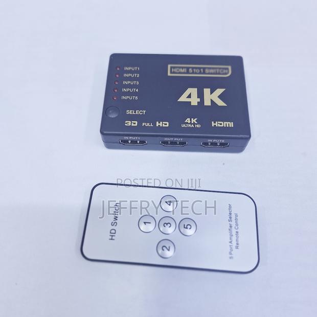 Remote Controlled 5 to 1 Hdmi Switch With Remote 5 Input 1 Output - main view