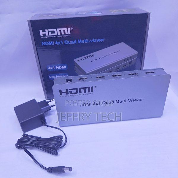 Screen Segmentation 4 by 1 Quad Multiviewer With Remote - main view