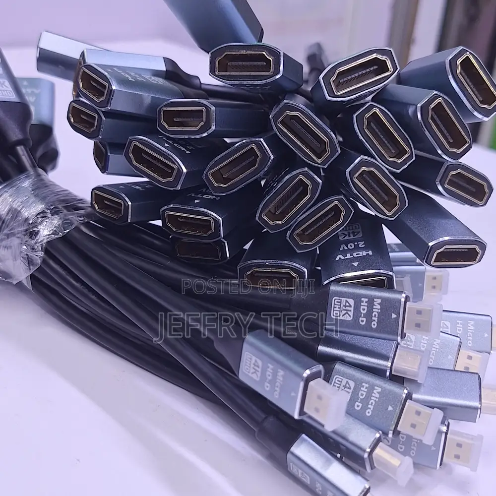 15cm Metallic Micro Hdmi Male to Female Hdmi Cable
