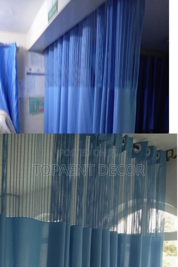Blue Quality Hospital Window Curtains And Cubical Curtains - main view